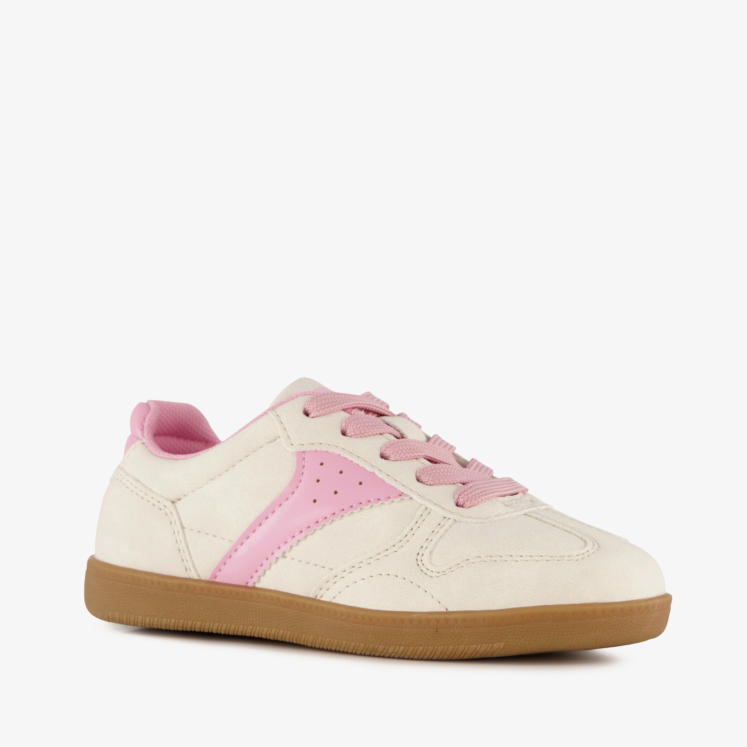 Blue Box meisjes sneakers beige roze