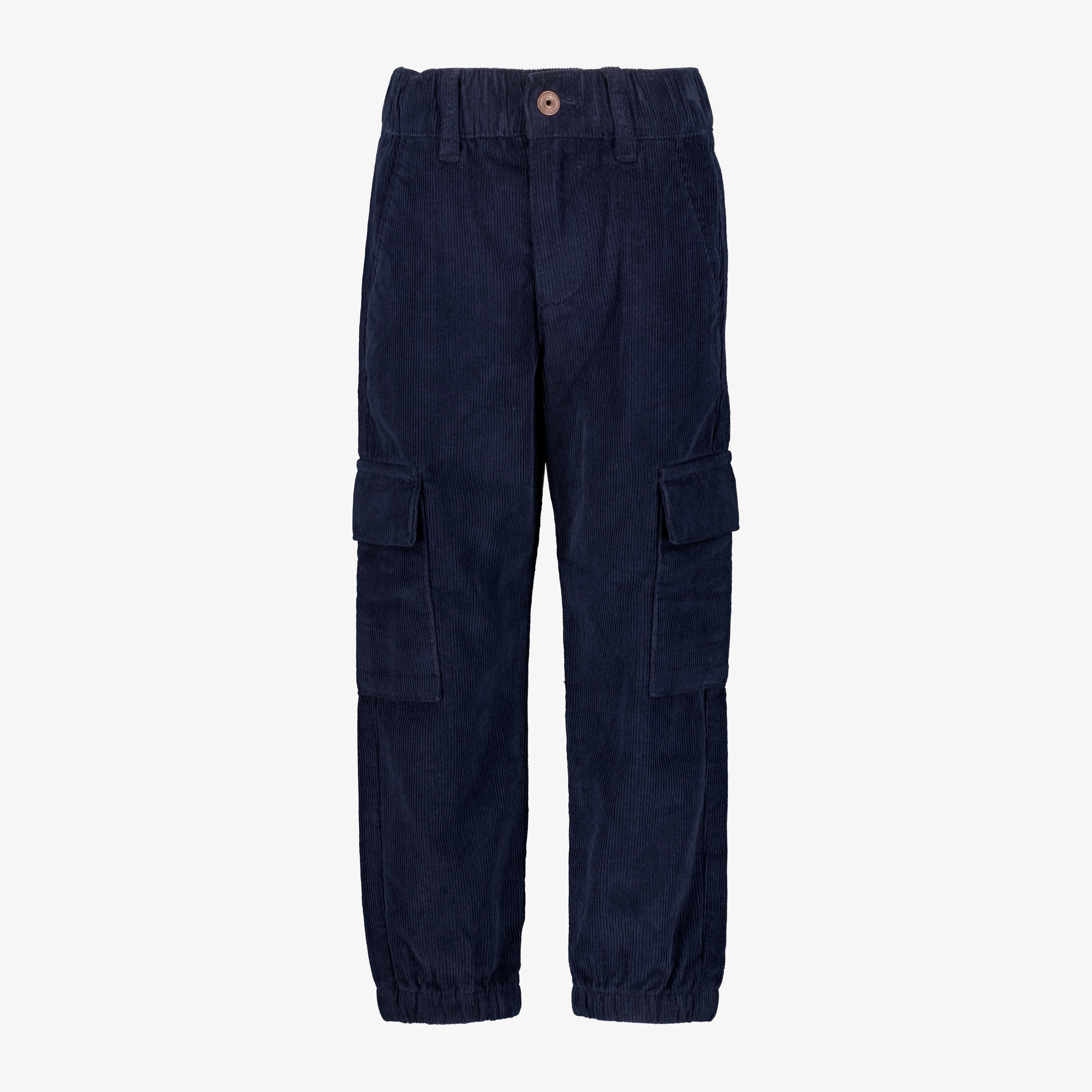Unsigned jongens corduroy cargo broek donkerblauw broeken & shorts