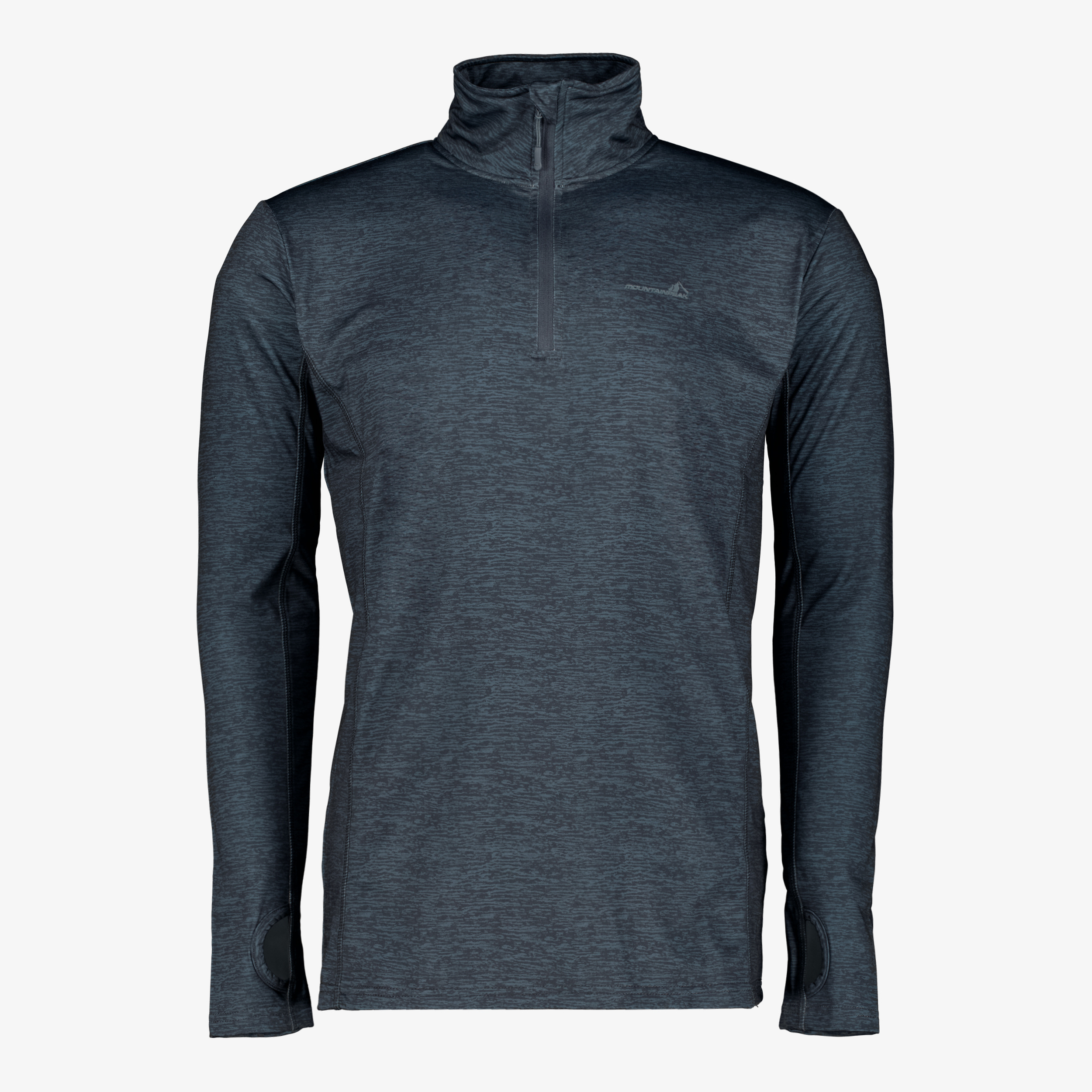 Mountain Peak heren skipully met rits blauw ski-pullies