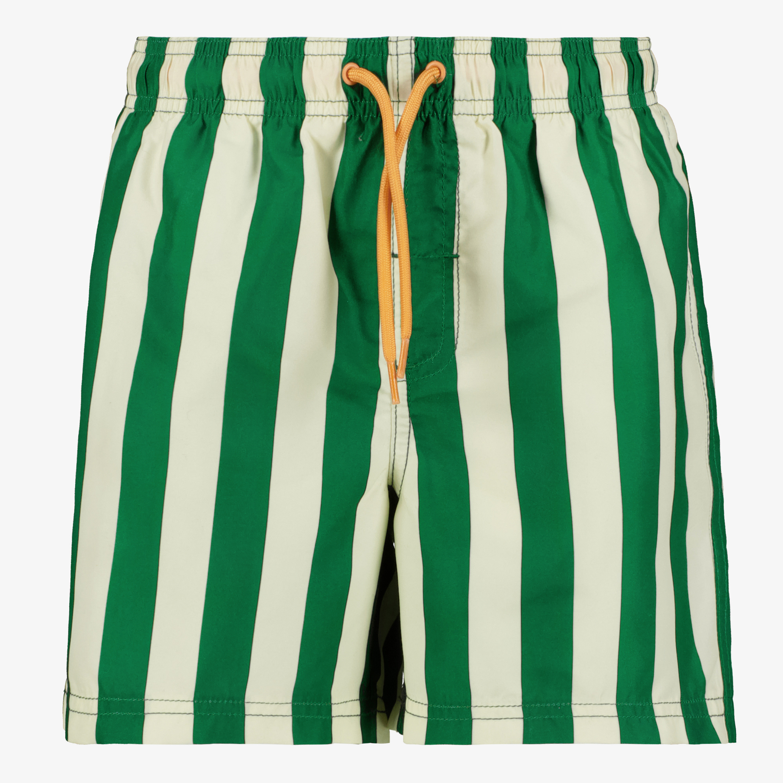 Osaga gestreepte jongens zwemshort groen beige badmode