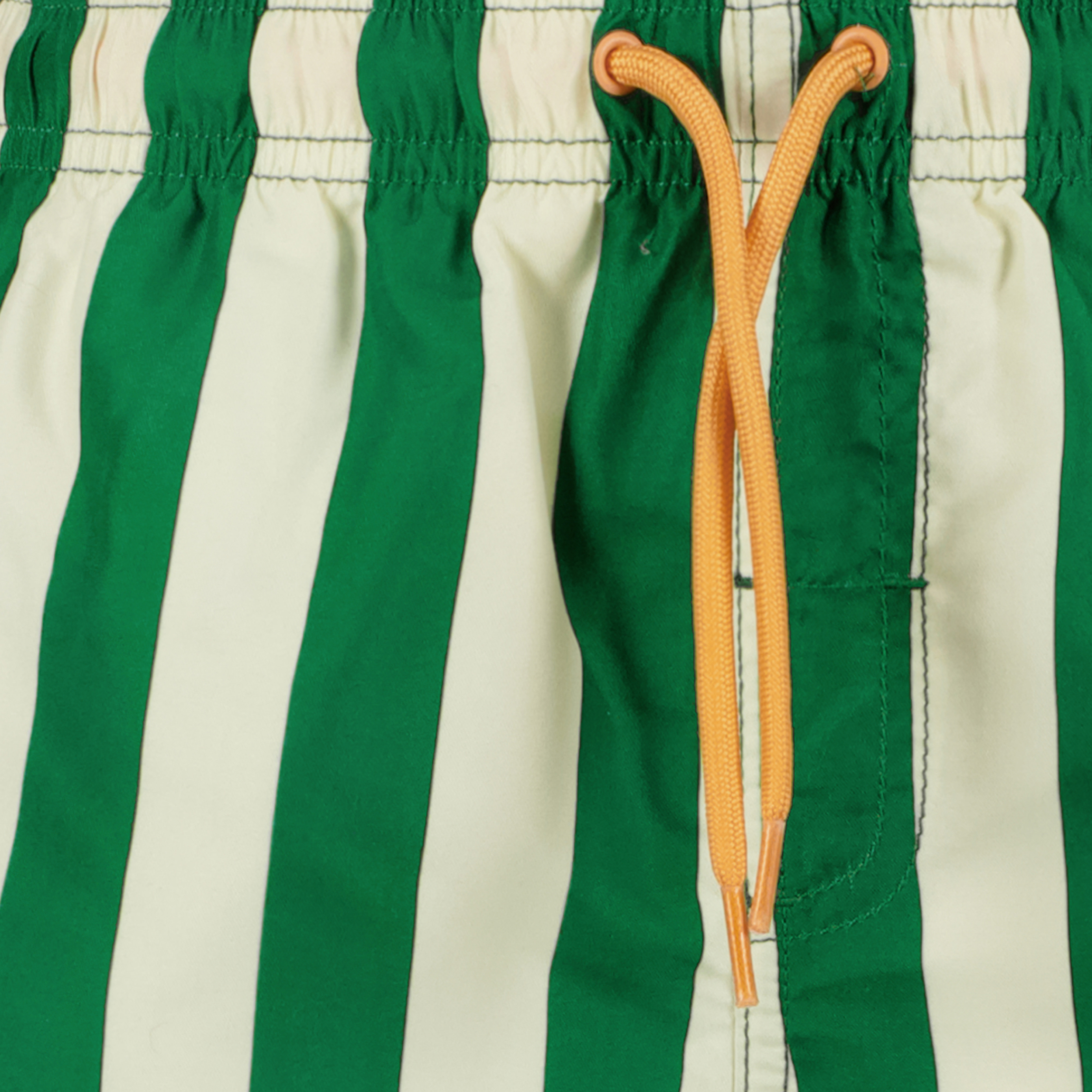 Osaga gestreepte jongens zwemshort groen beige badmode – foto 2
