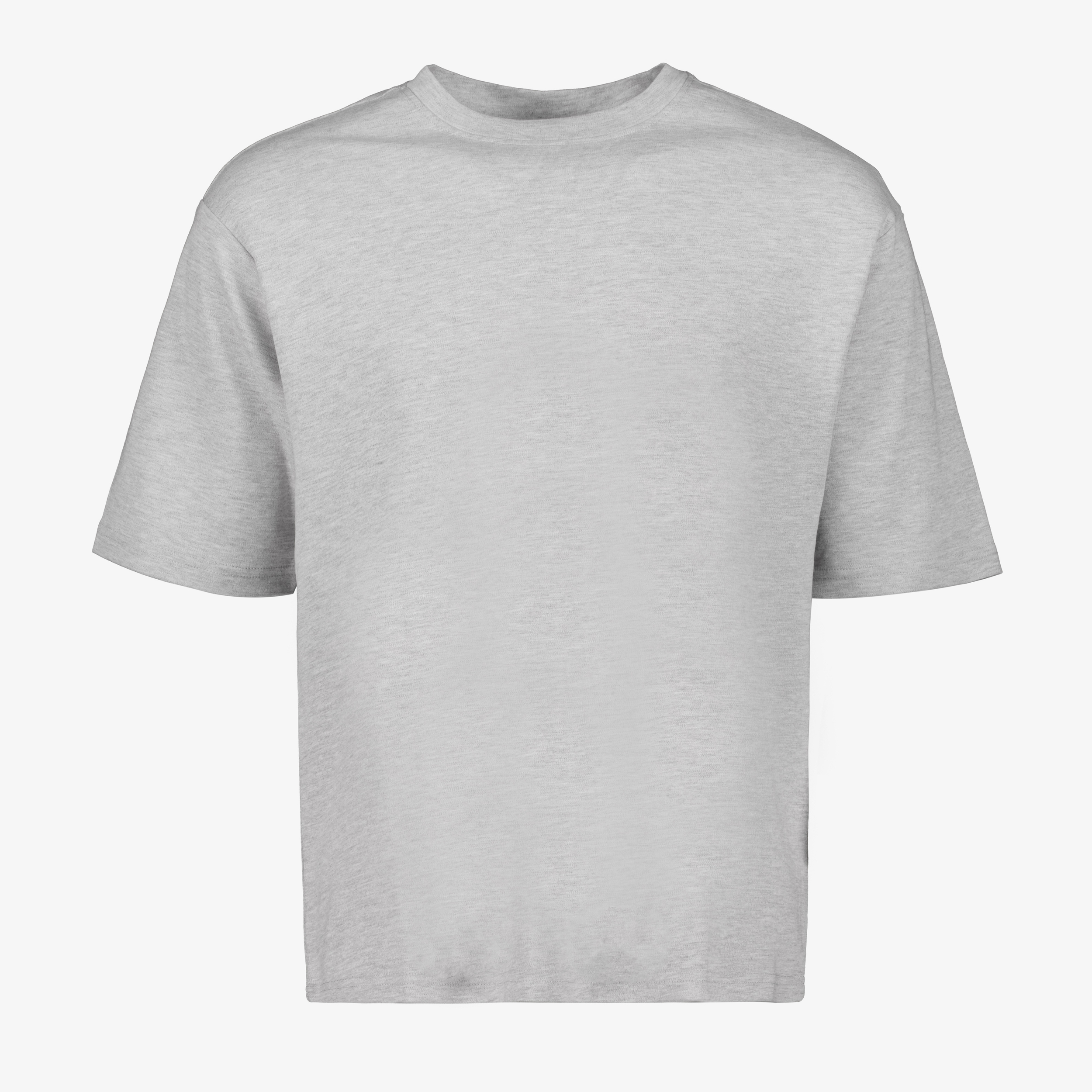 Unsigned heren T-shirt grijs t-shirts & tops