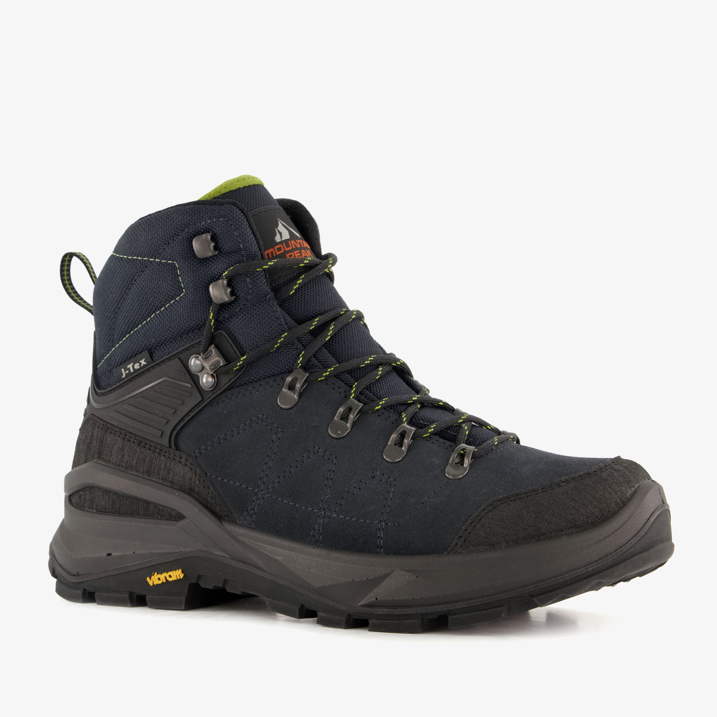 Mountain Peak suède cat. B wandelschoenen vibram zool blauw dames