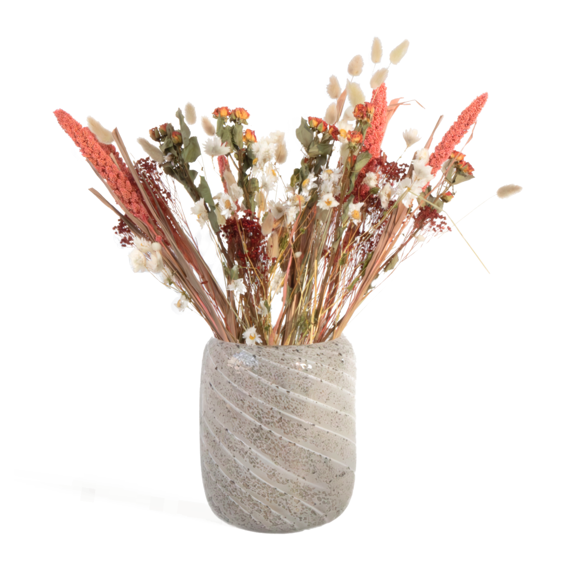 Droogbloemen - Boeket'Trendy Lady in Red' afbeelding