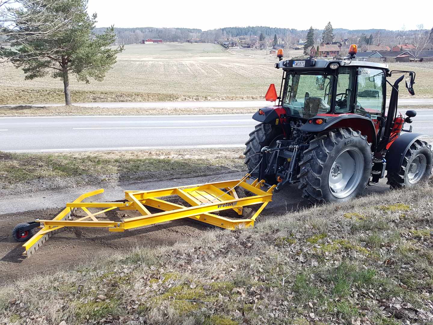 V2-220 Vägsladd inkl strängspridare