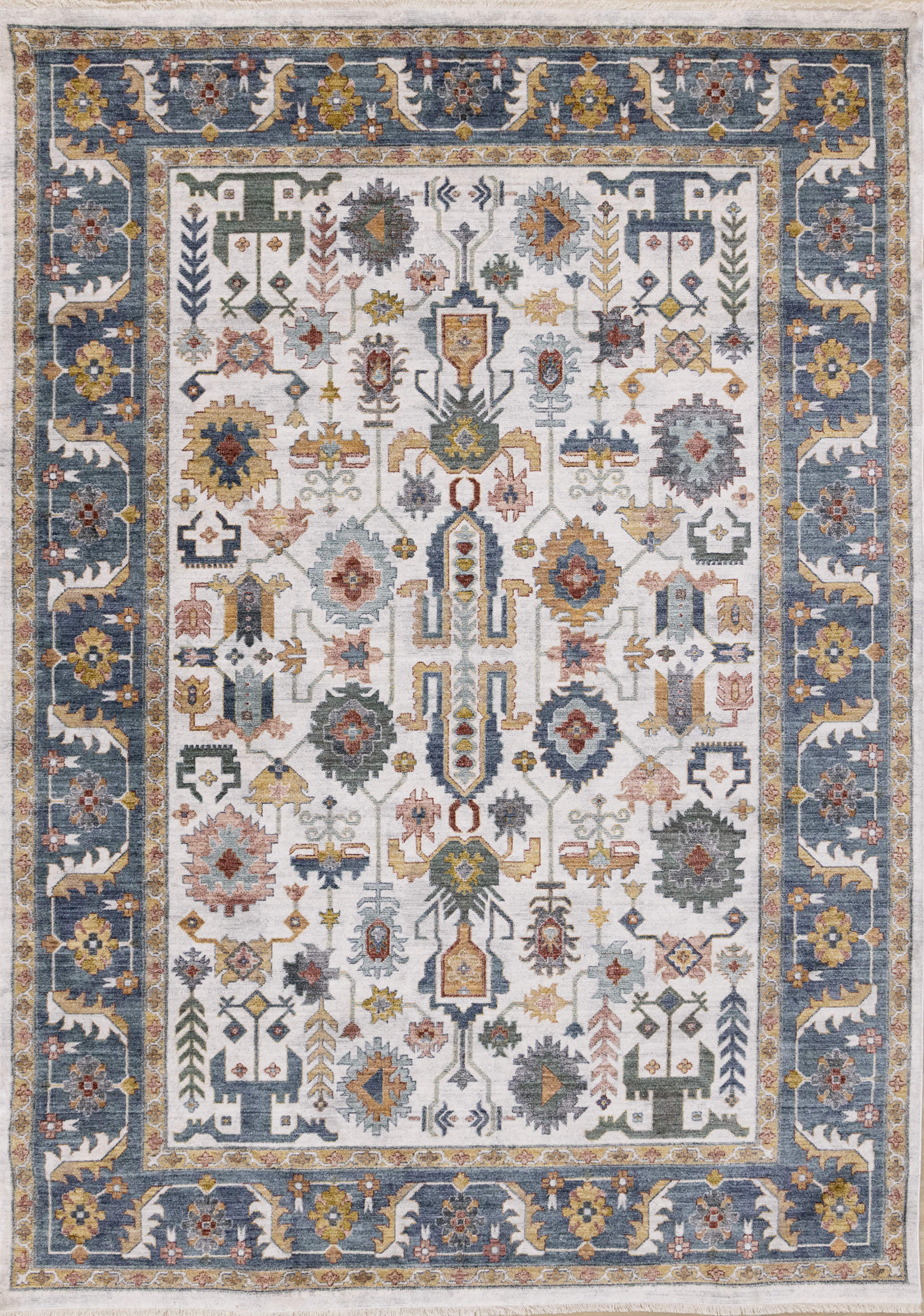Marisa G435 Cream Blue Multi 5x8