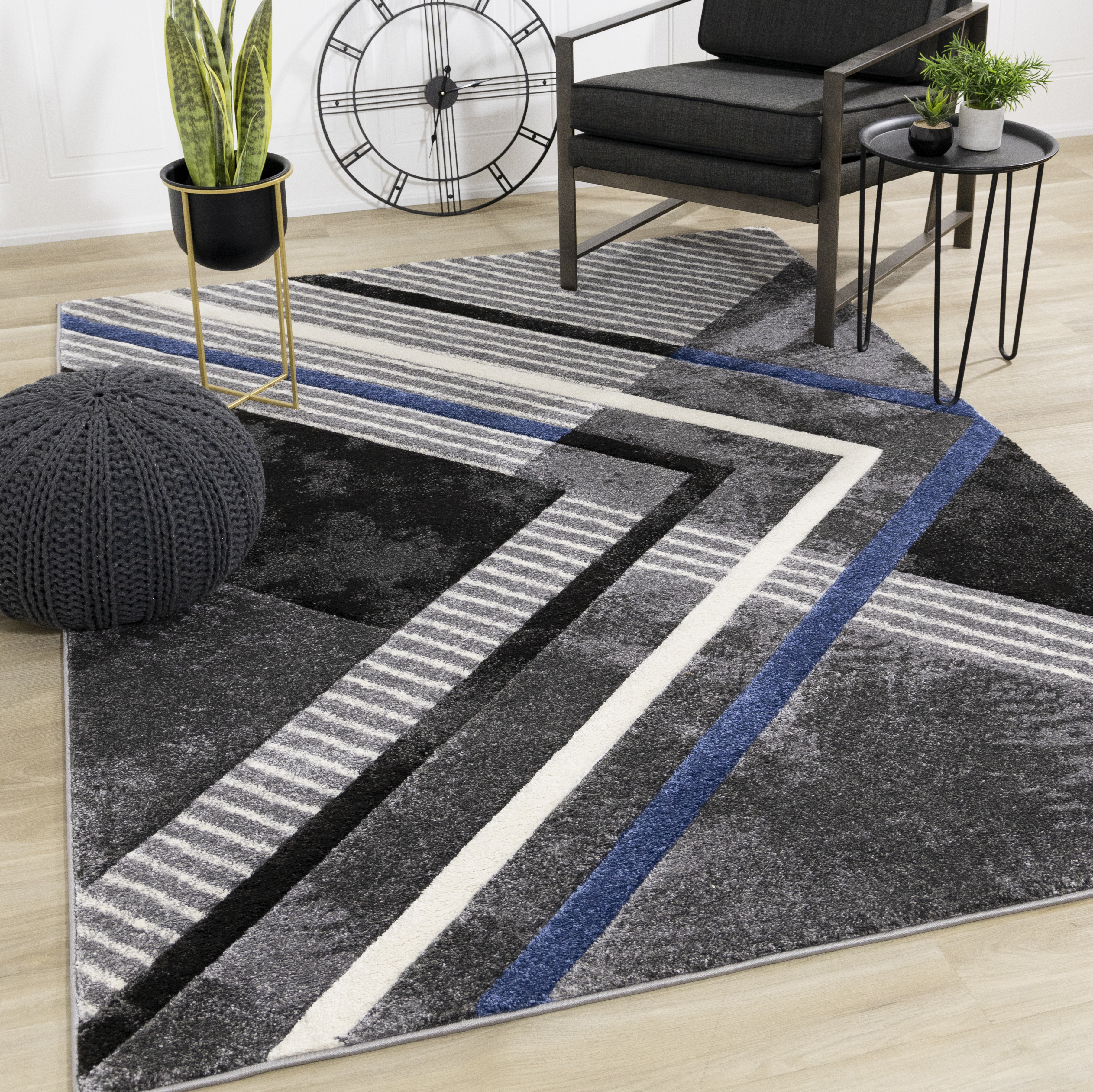 Soho 8933 Grey Black Blue 2 x 4