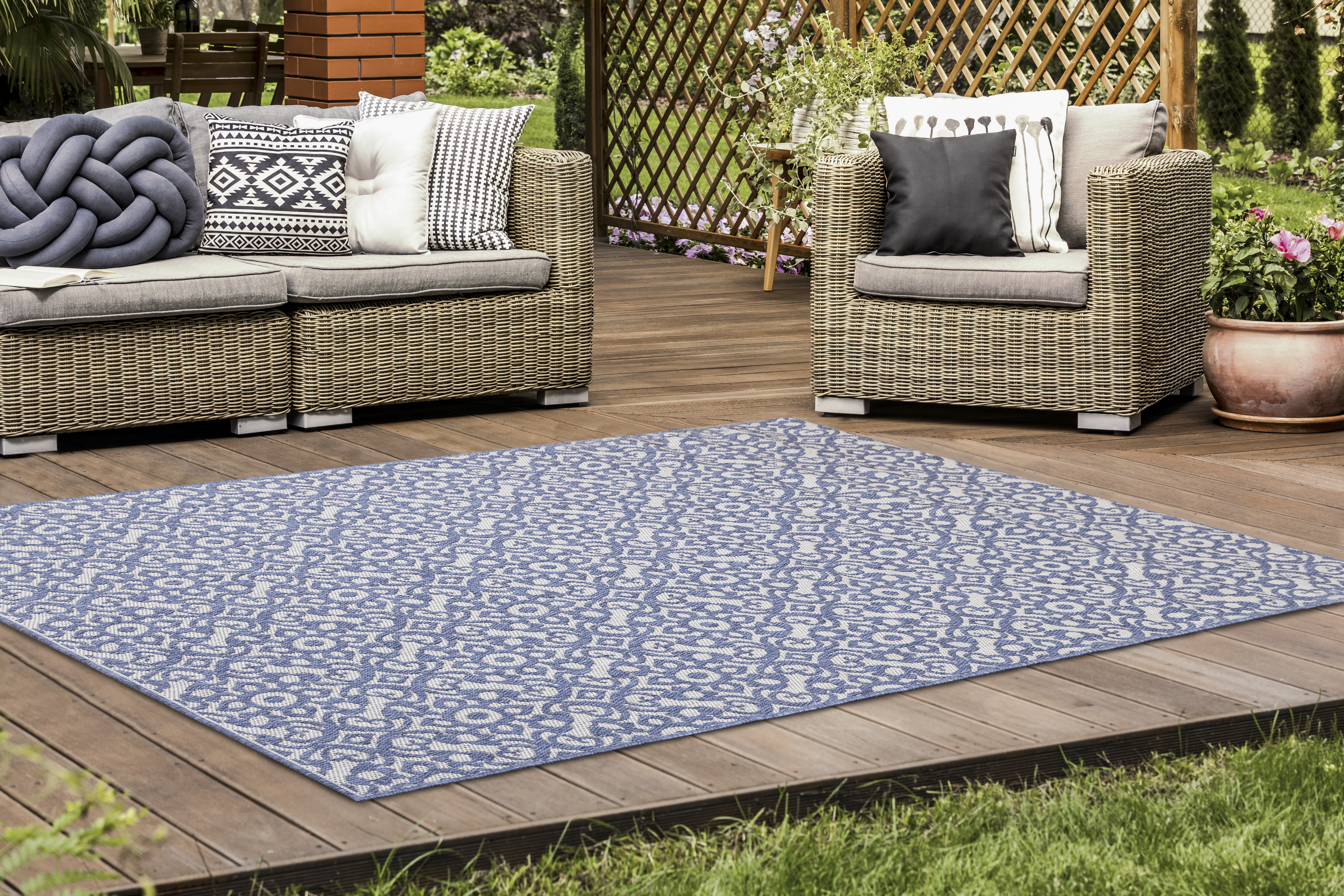 Canopy F047 Blue Grey 5 x 8