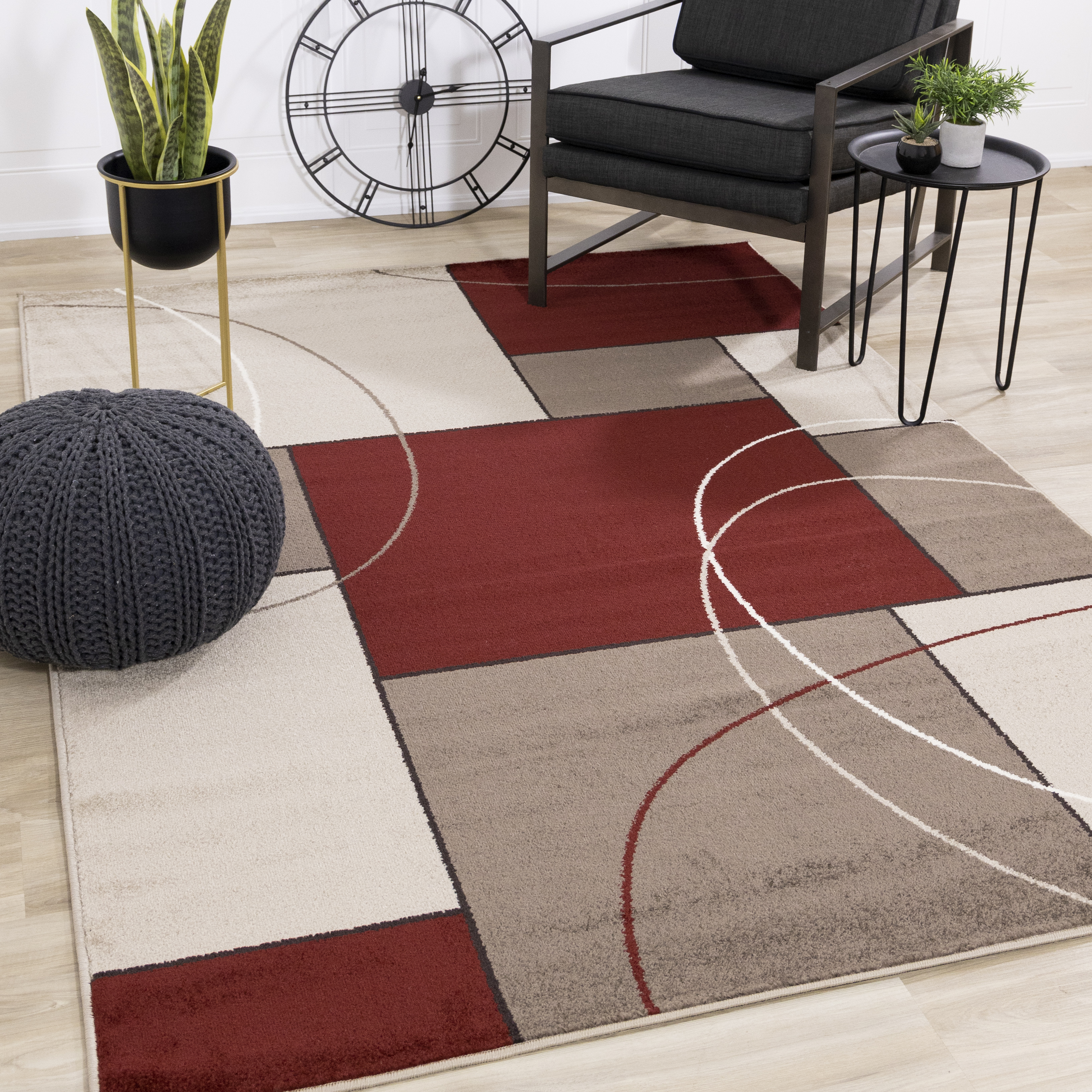 Casa 3604 Burgundy Taupe 2 x 4