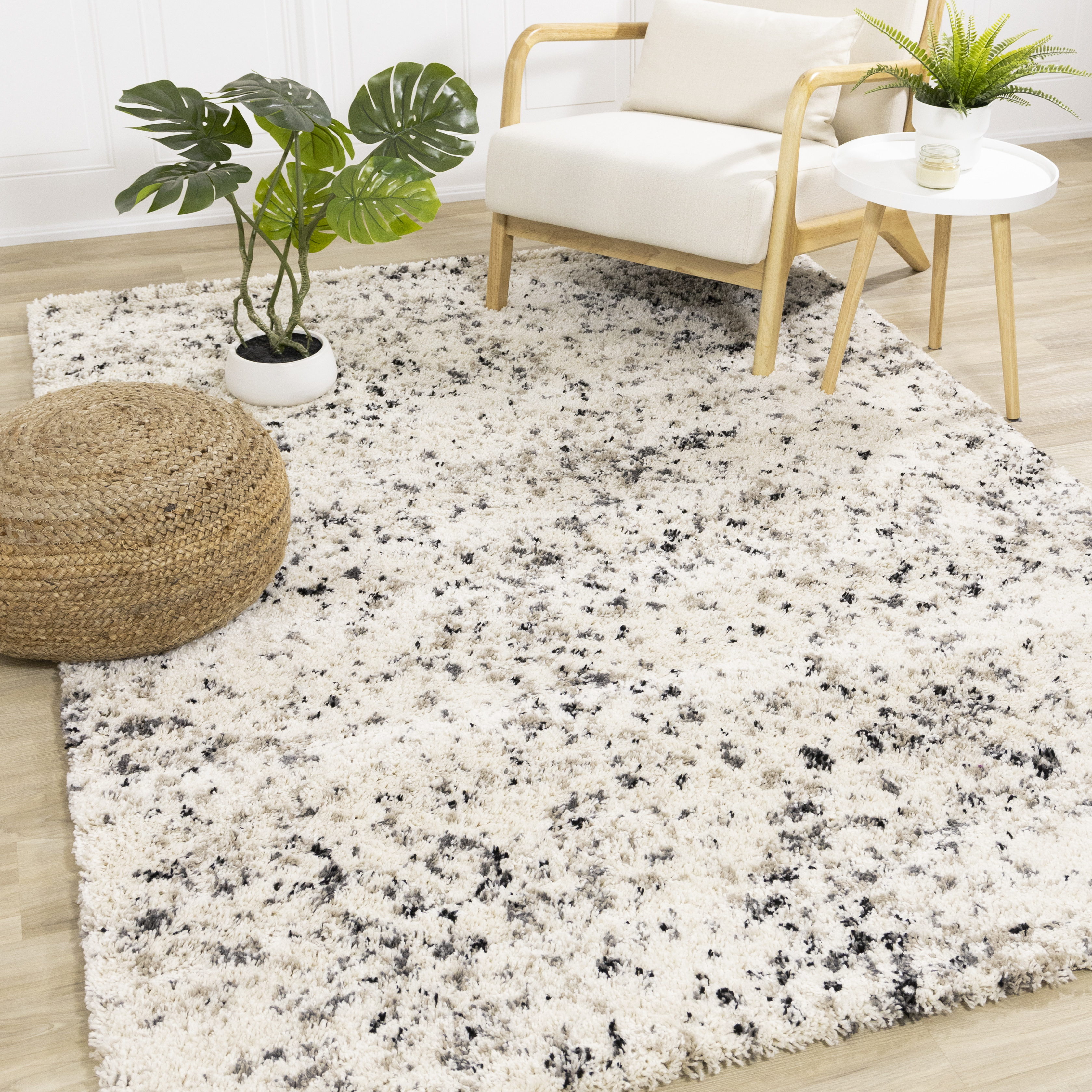 White online speckled carpet