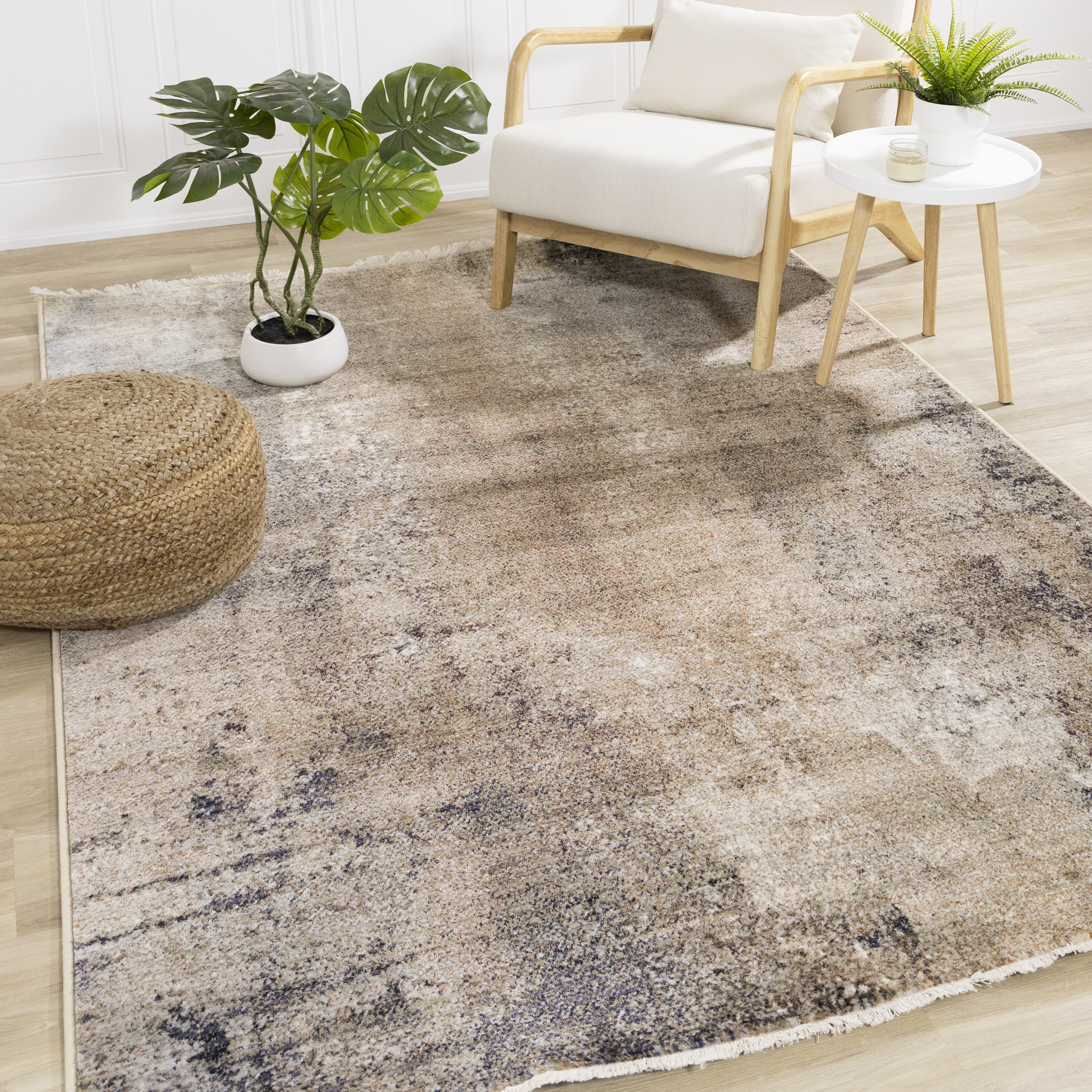 Serene Organic Brown Rug, 5'3" x 7'10"