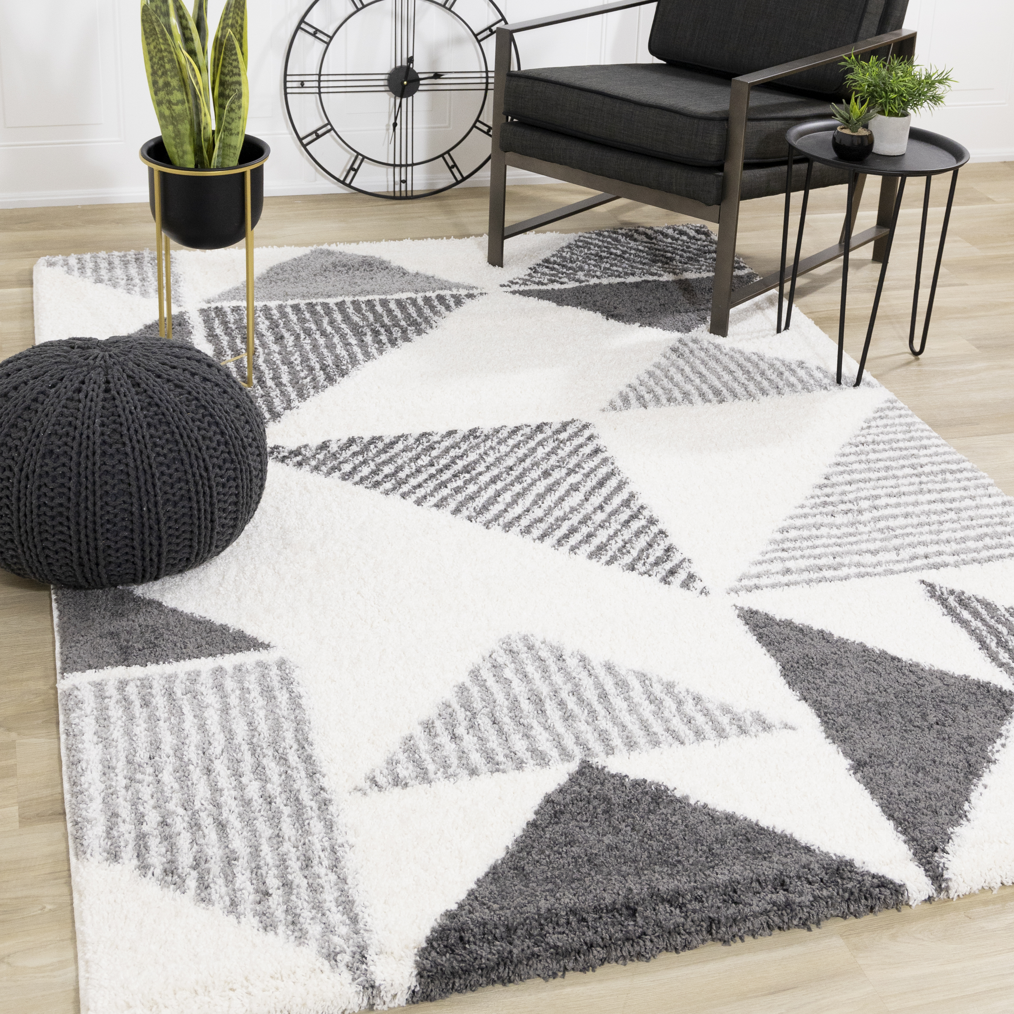 Fergus 12566 Cream Grey 2 x 4