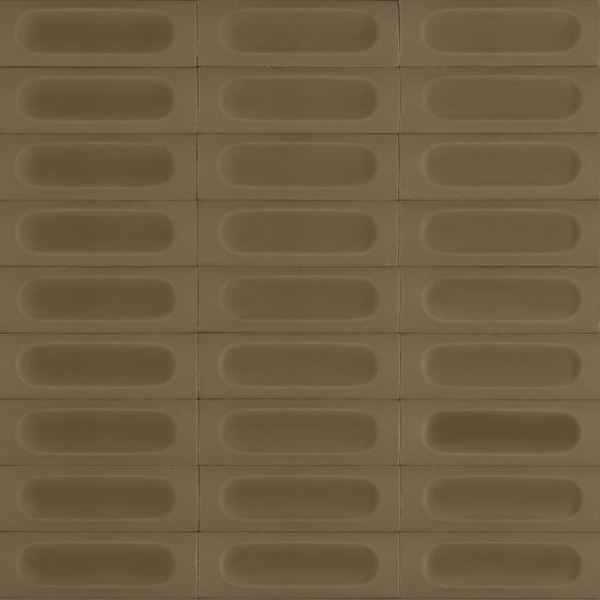 Confetto Kaki Decorado en aplicación arquitectónica