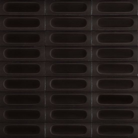 Confetto Negro Decorado en aplicación arquitectónica