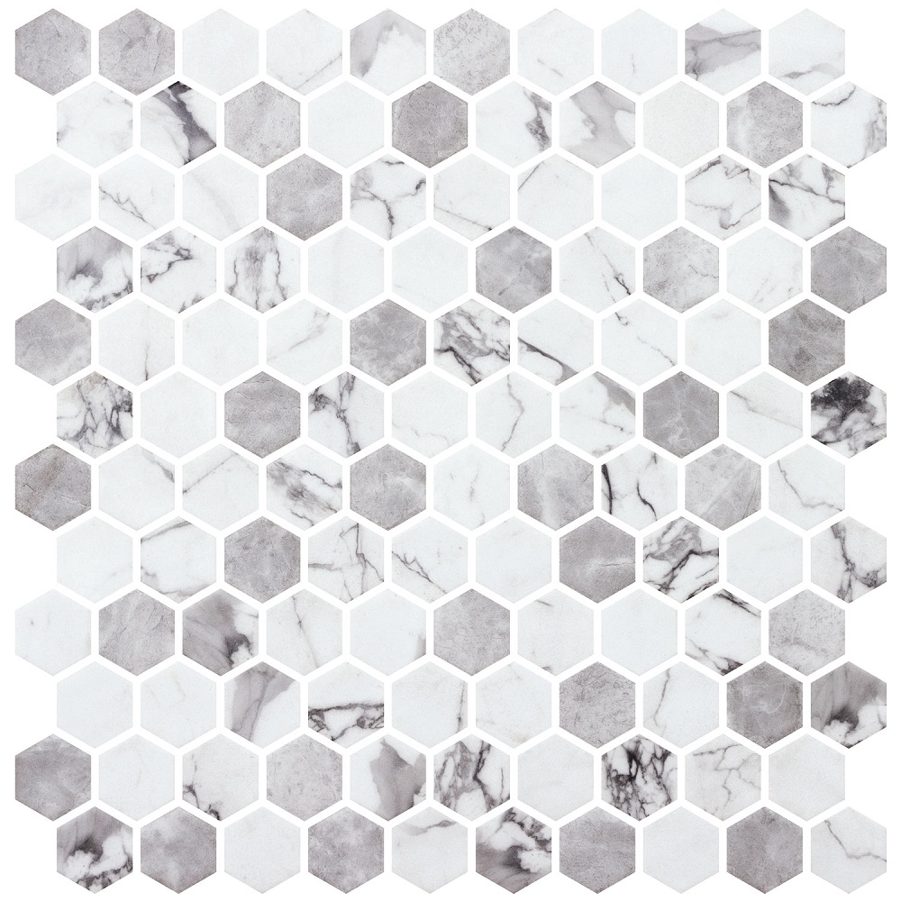 D-hex Marmoreal Misty Matte en aplicación arquitectónica