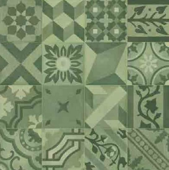 D_segni Blend Decoro Mix Verde en aplicación arquitectónica