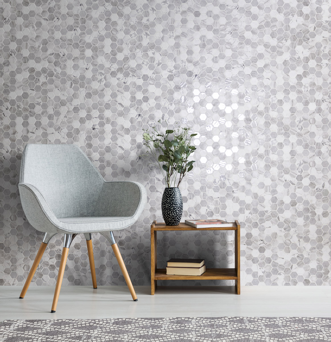 Hex Xl Hexagon Blends Copenhague en aplicación arquitectónica