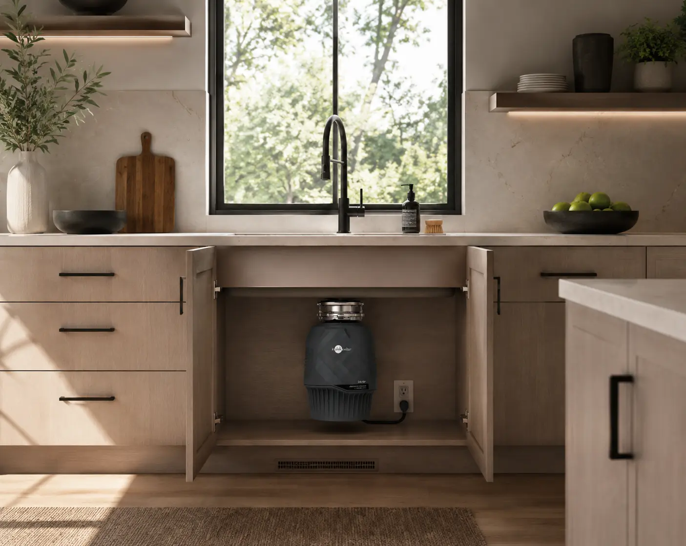 Triturador de residuos de alimentos InSinkErator Power Series Premium 700 — 2 etapas MultiGrind y componentes de acero inoxidable