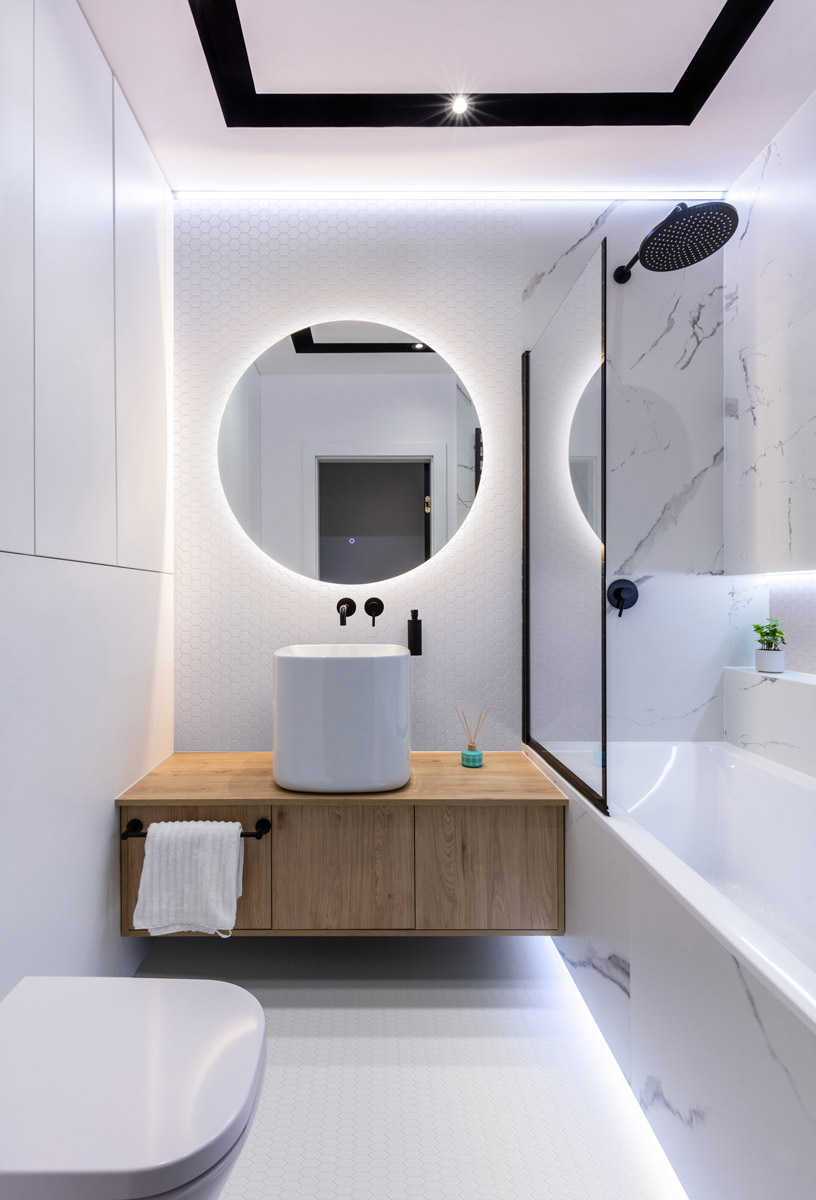 Hex Xl Natureglass White Matte en aplicación arquitectónica