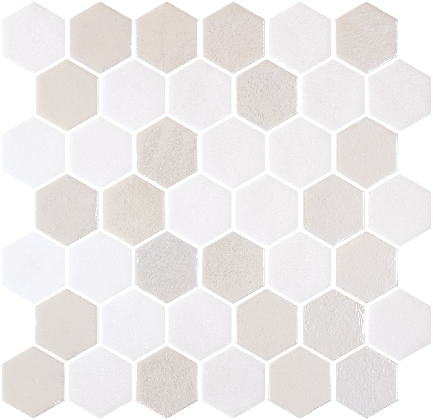 D-hex Xl Stoneglass Opalo White en aplicación arquitectónica