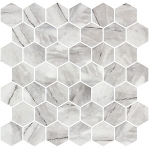 Hex Xl Ecostones Inverno Grey Matte — superficie de mármol porcelánico
