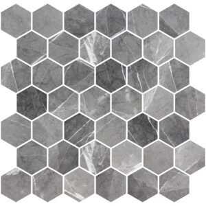 Hex Xl Ecostones Grafito Matte — superficie de mármol porcelánico