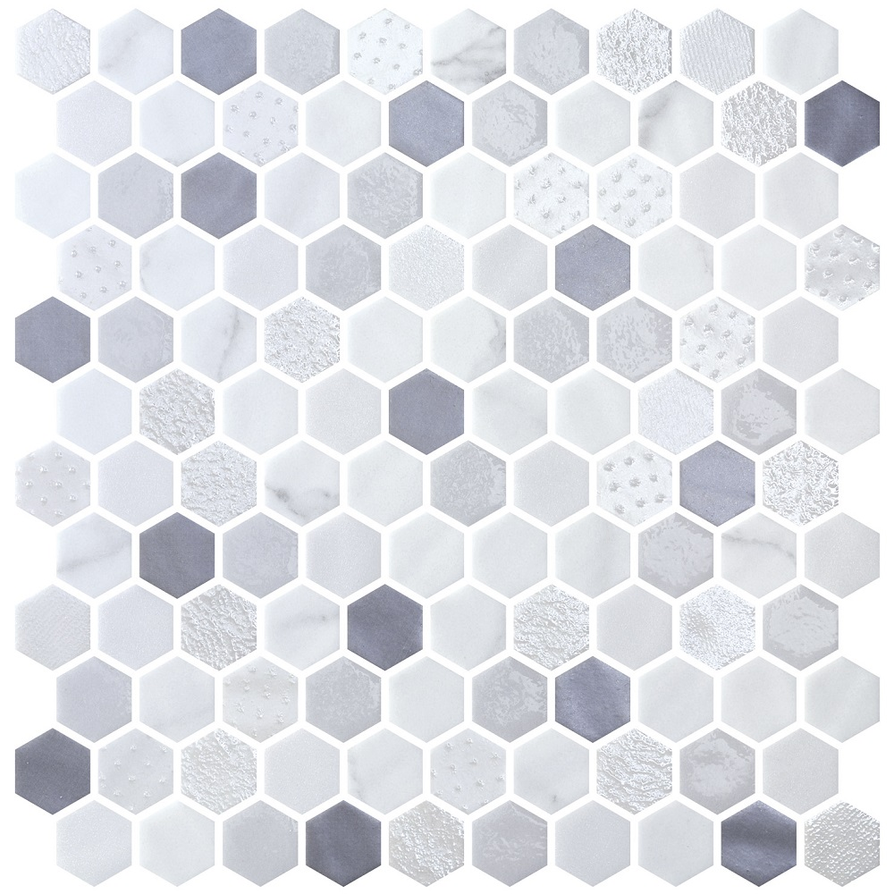 Hex Blend Fossil en aplicación arquitectónica