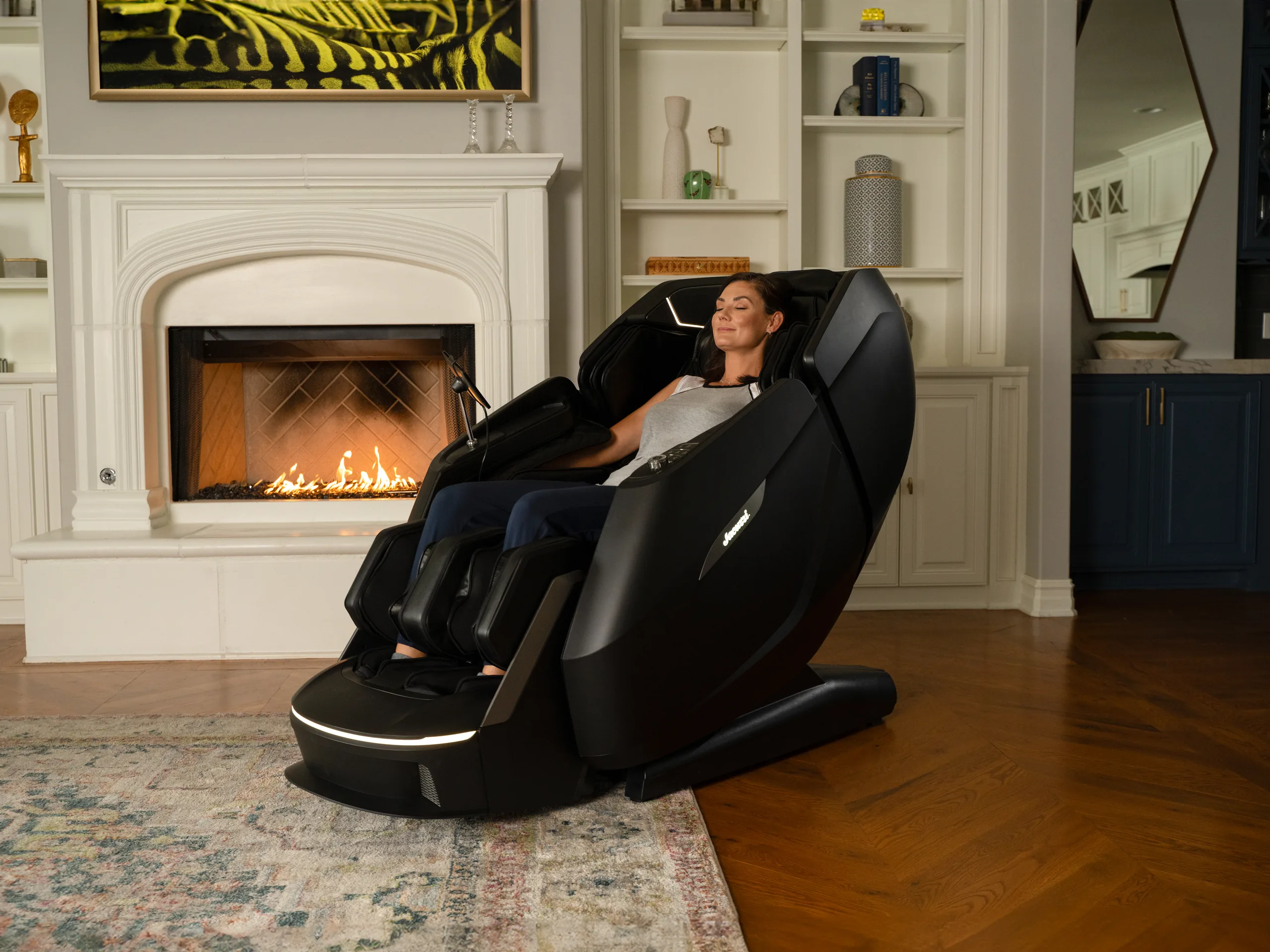 Sillón de masaje Jacuzzi 4D — recuperación y bienestar en ambiente interior