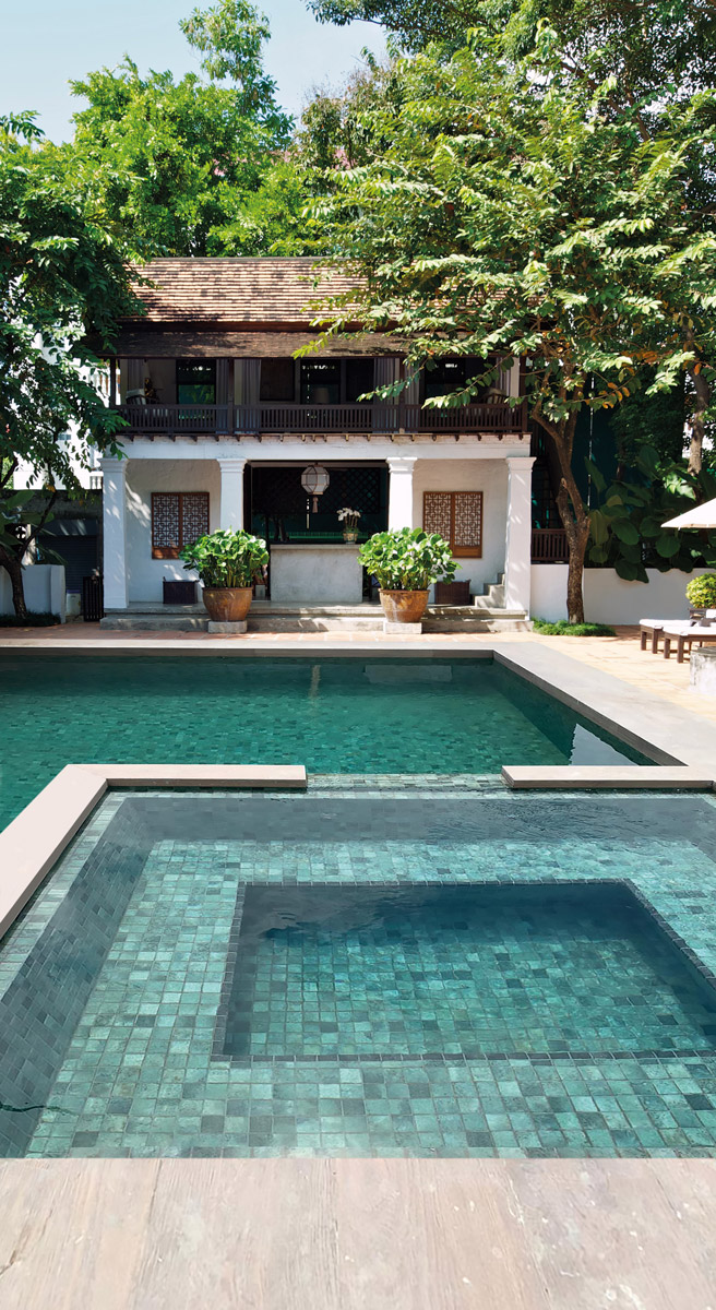 Penta Vanguard Pool Bali Stone en aplicación arquitectónica