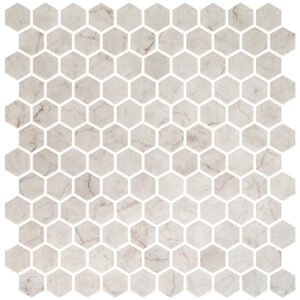 Hex Ecostones Ivory Honed M — superficie de mármol porcelánico