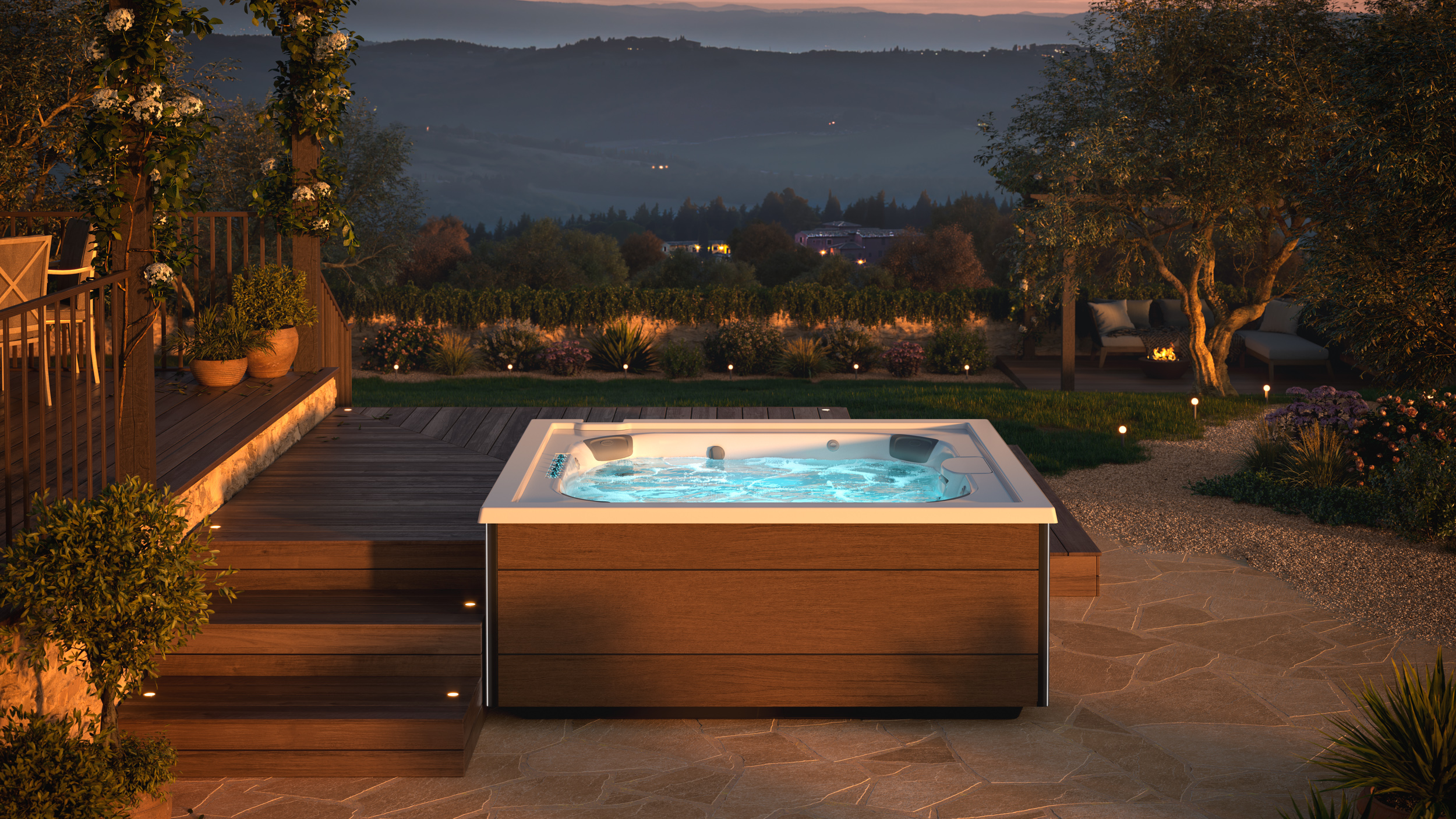 Portafolio completo Jacuzzi disponible en Artexa México — spa, swim spa, sauna, cold plunge y sillas de masaje