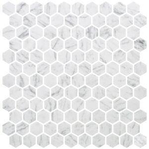 Hex Ecostones Carrara M — superficie de mármol porcelánico