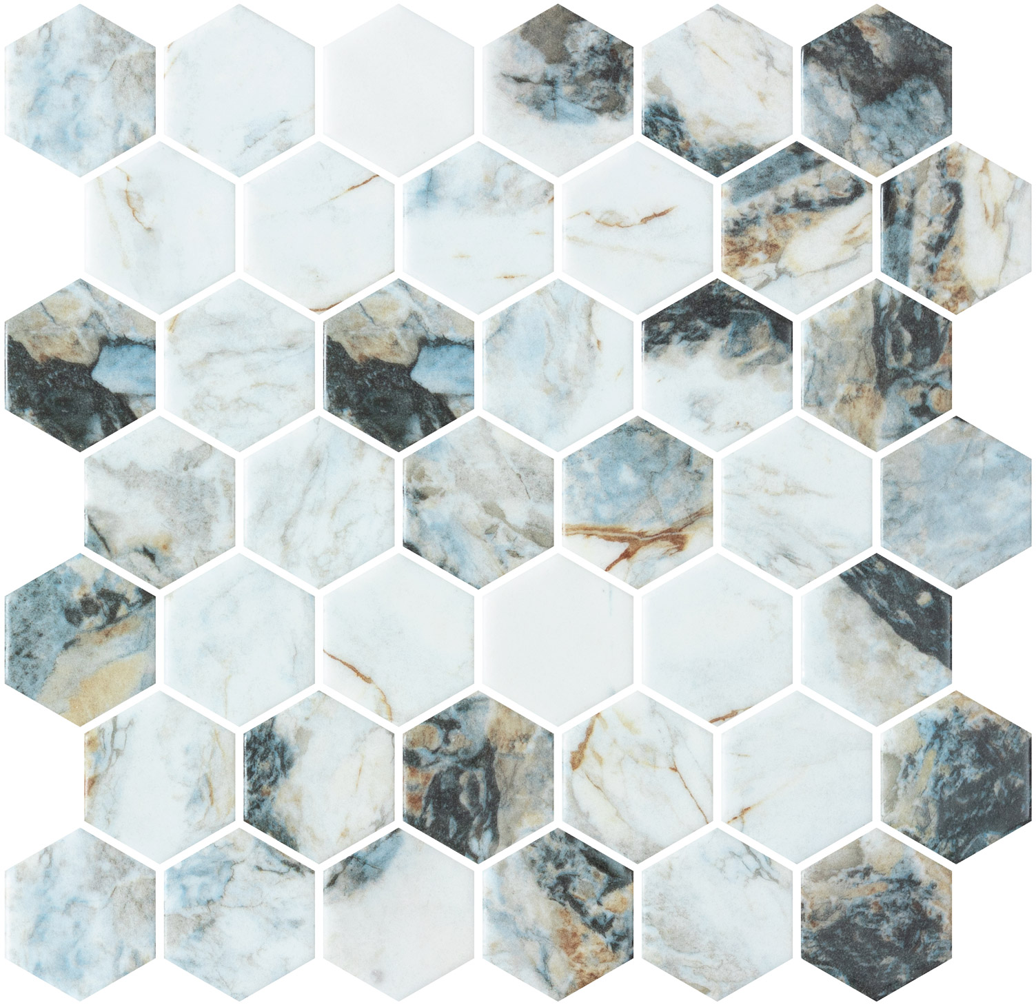 Hex Xl Abuhna Matte — superficie de mármol porcelánico