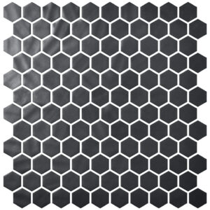 Hex Natureglass Black M — superficie de mármol porcelánico