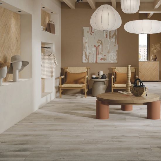Cortina Ivory en aplicación arquitectónica