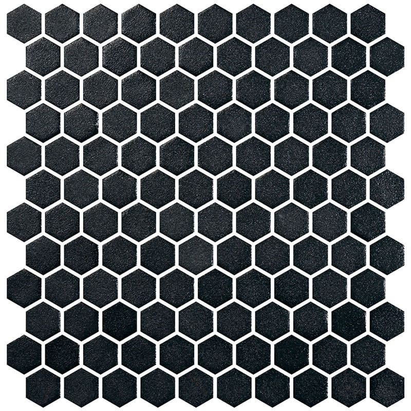 Hex Stoneglass Black M en aplicación arquitectónica