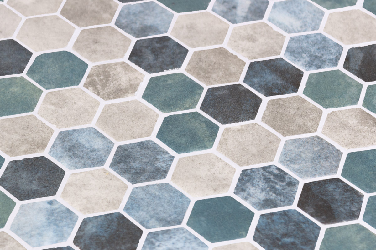 Hex Ecostones Frisia Silver M en aplicación arquitectónica