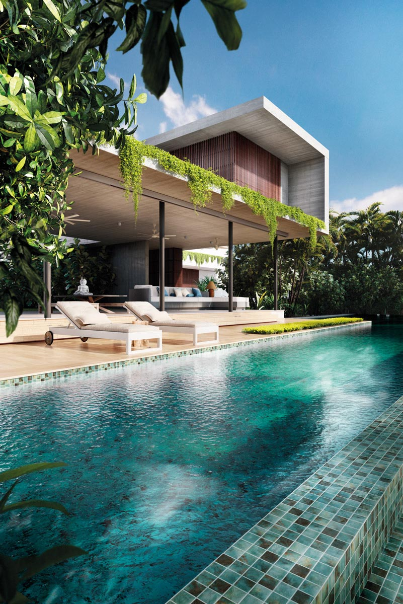 Penta Vanguard Pool Maui en aplicación arquitectónica
