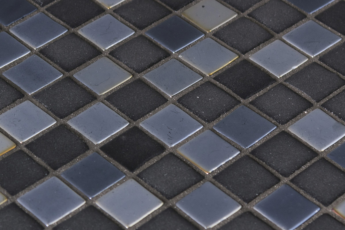 Stoneglass Blends Opalo Negro en aplicación arquitectónica