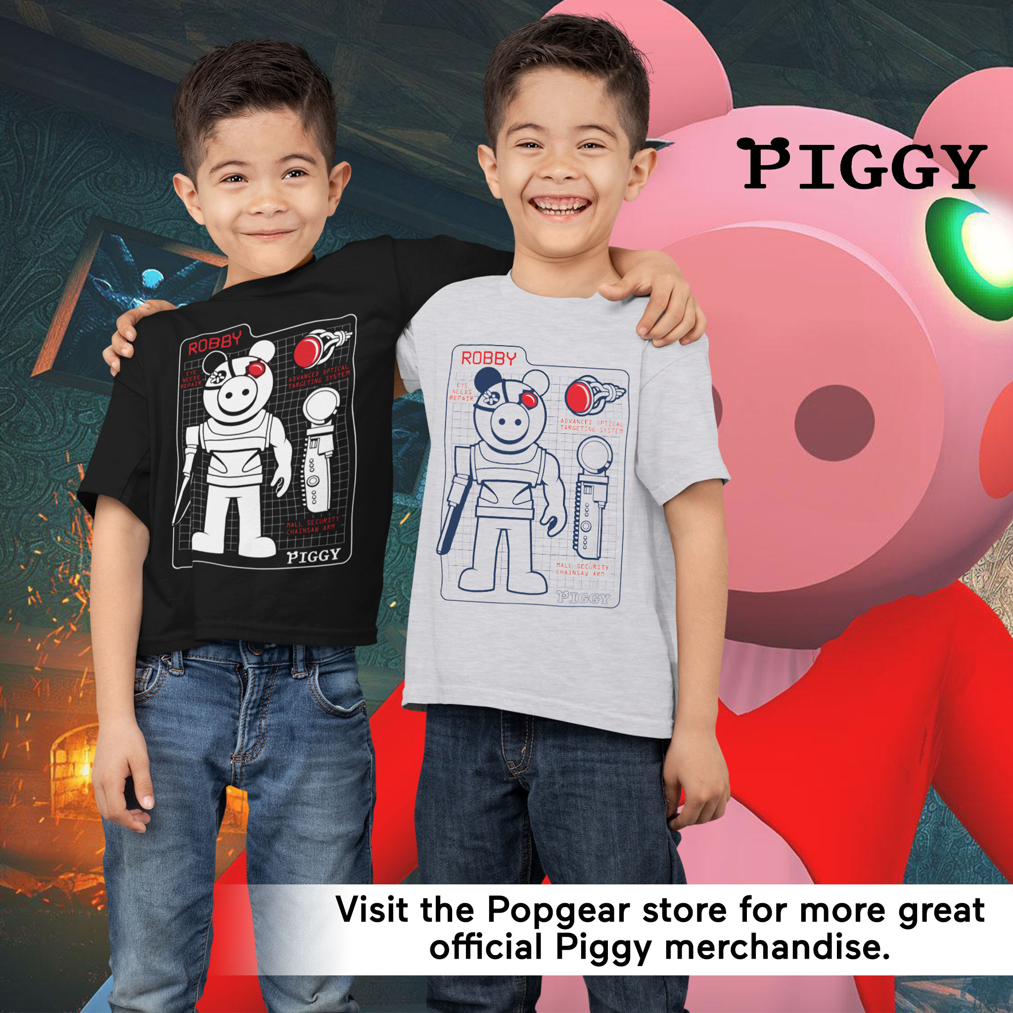 Official Piggy Robby Tech Specs Kids T 