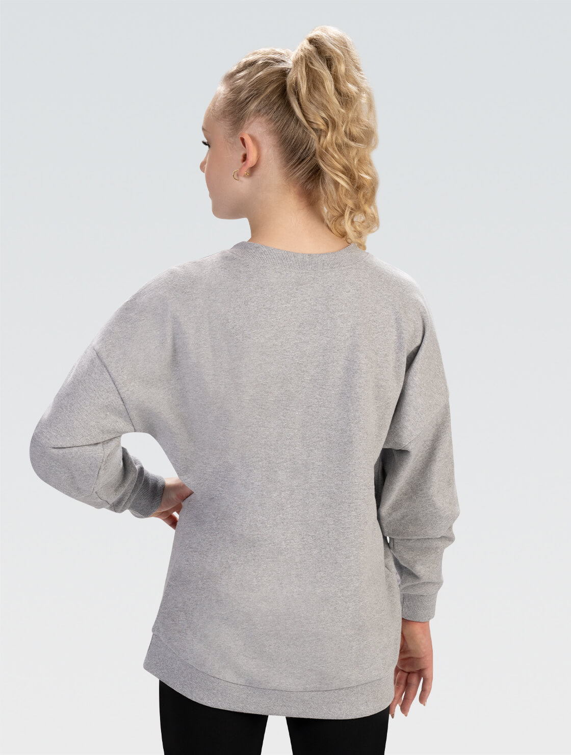Perfectly Oversized Gymnastics Squad Crew Neck Sweatshirt Tees Tanks and Sweatshirts GK GK Elite