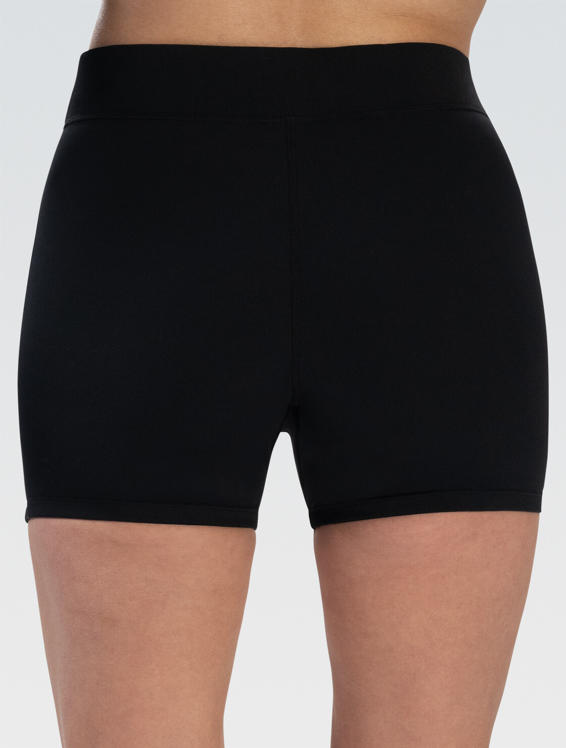 Women's Aquashape Solid Black Fitted Shorts : 361SH-790