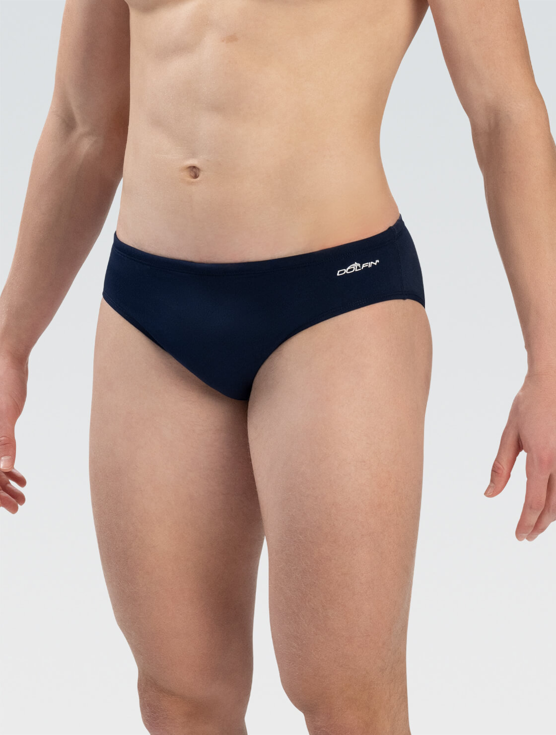 Men's Navy Racer Swimsuit | Solid Color | Competition Fit