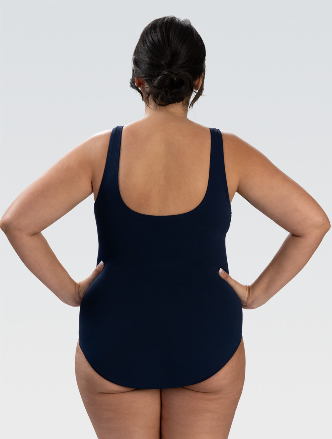 Women's Aquashape Navy Moderate Scoop Back One Piece Suit