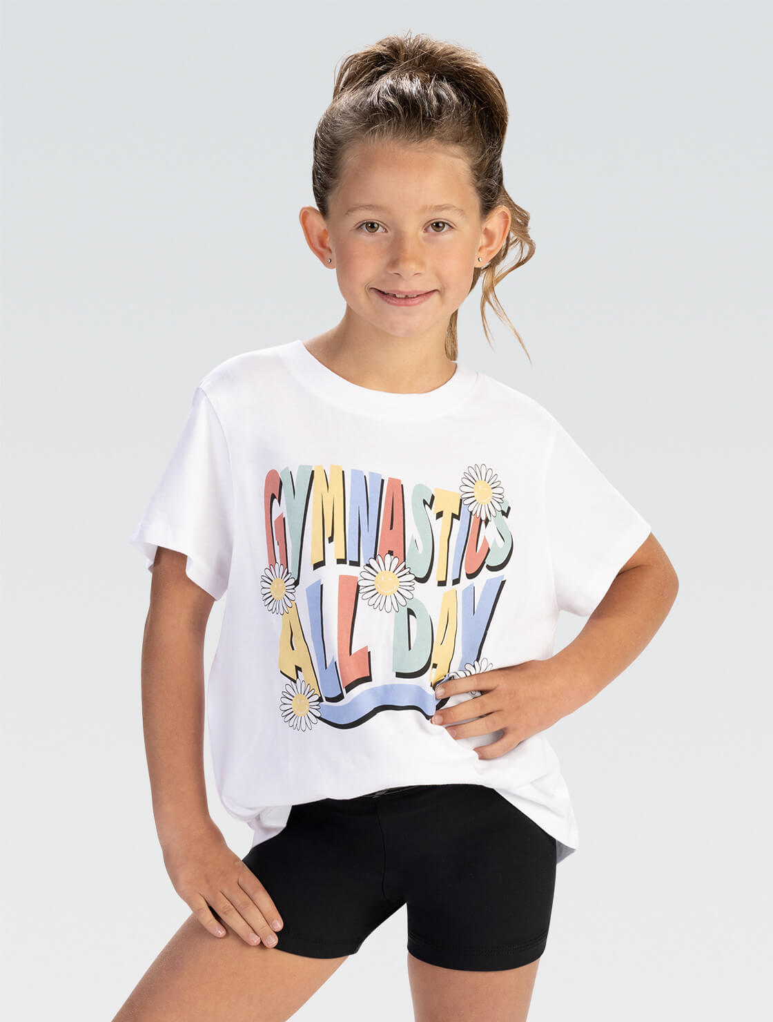 Gym Hair Don't Care Shirt Cute Gymnastics Workout Shirt Girl