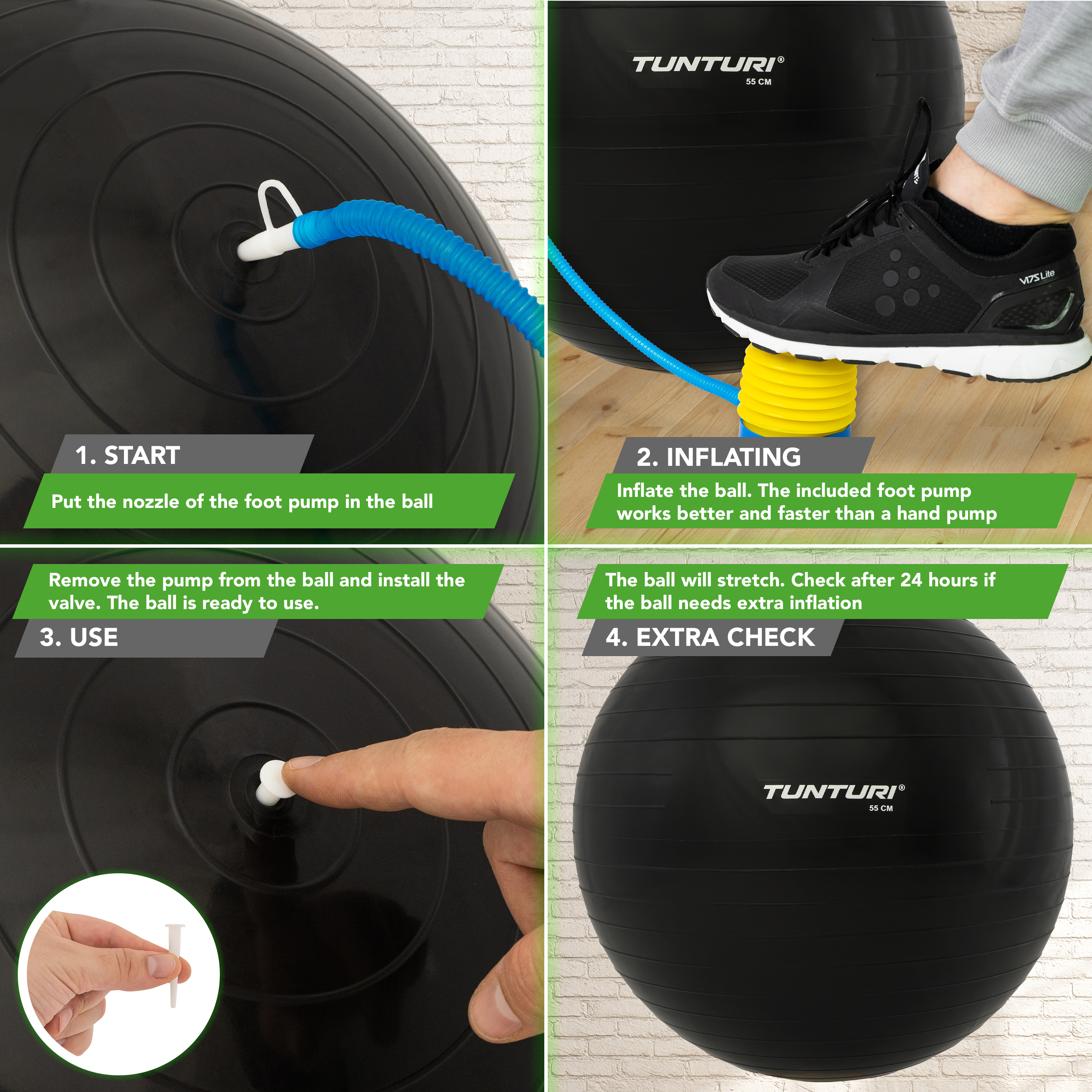 Tunturi gym ball sale