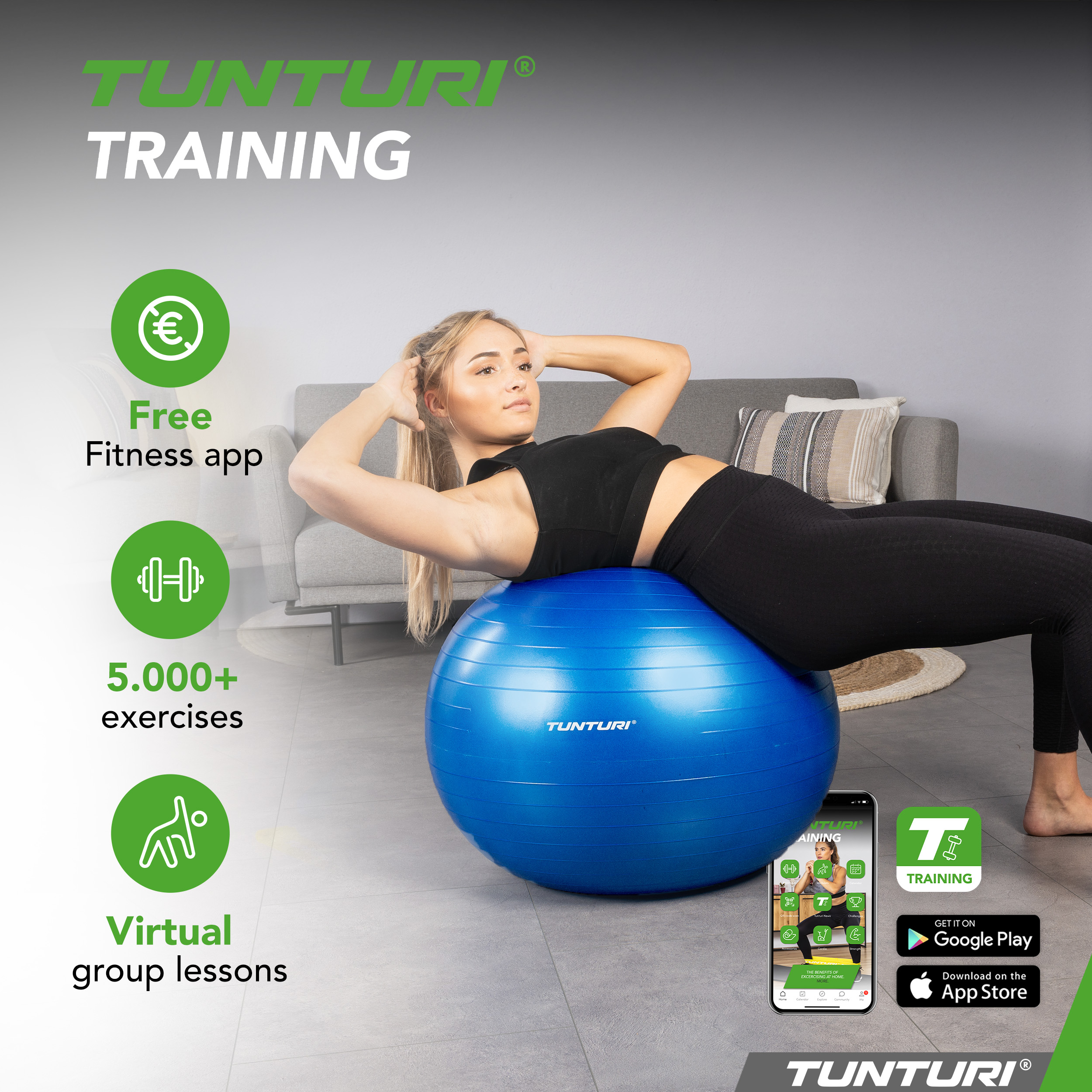 Tunturi fitness ball on sale