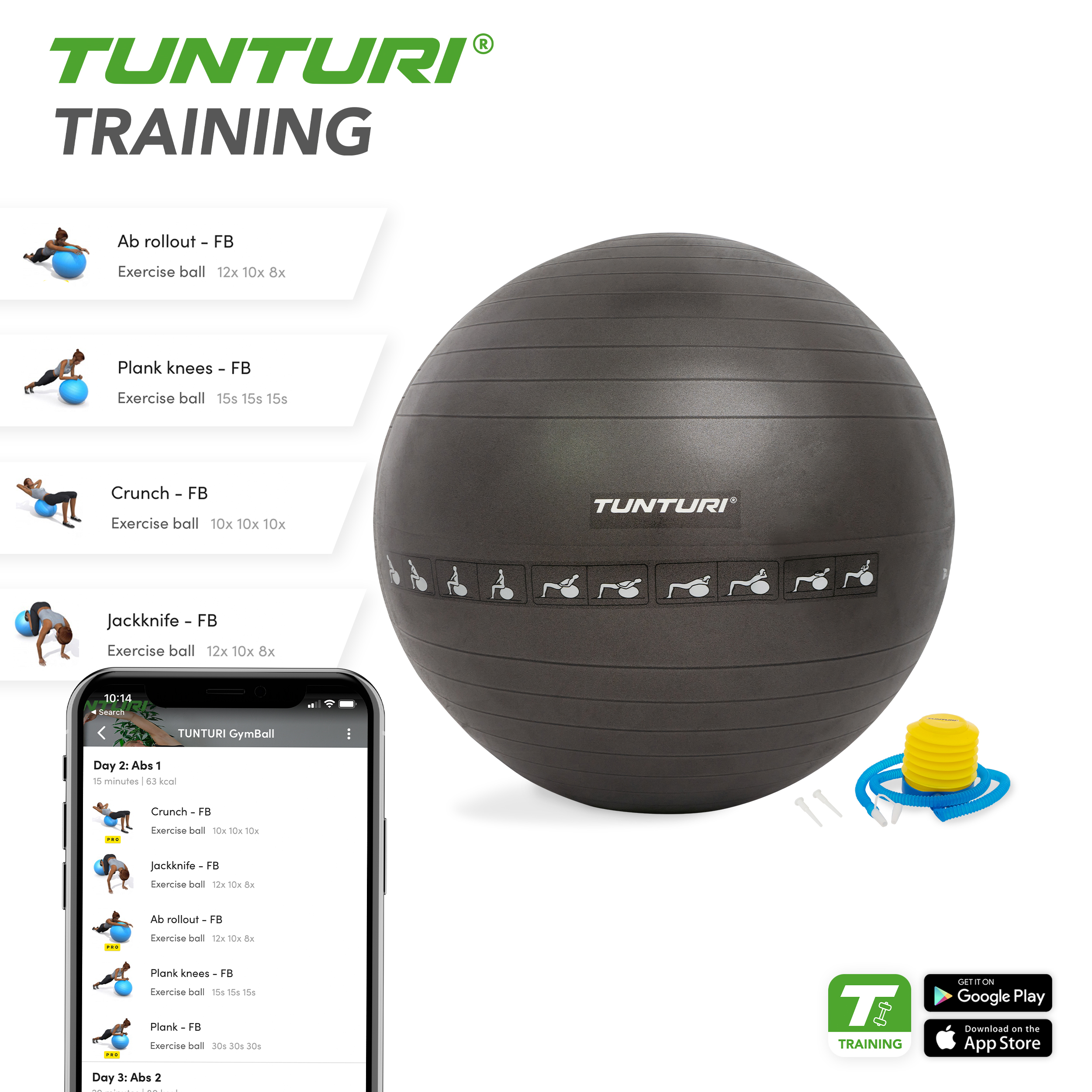 Tunturi gym hotsell ball