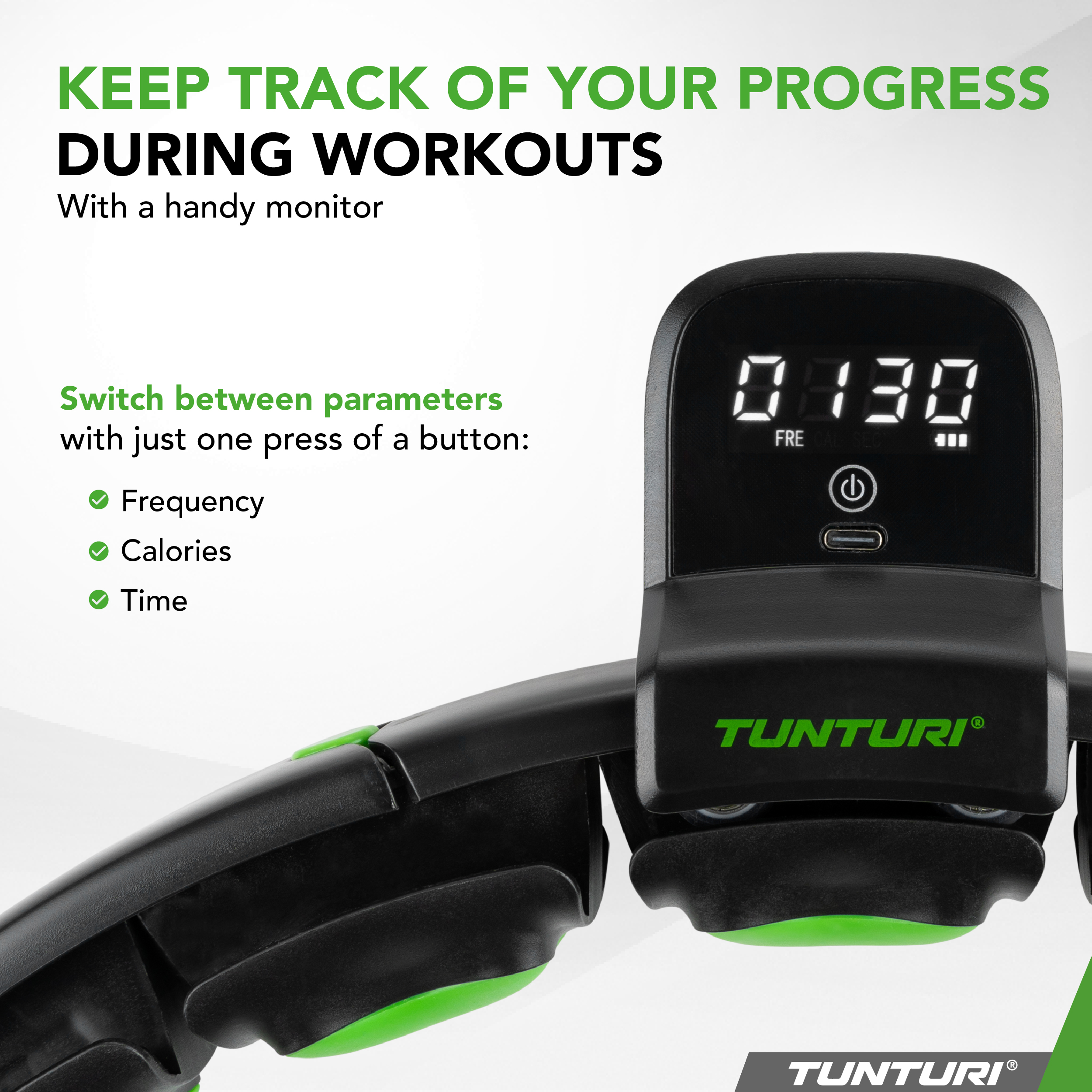 Smart Adjustable Hula Hoop - Tunturi New Fitness B.V.