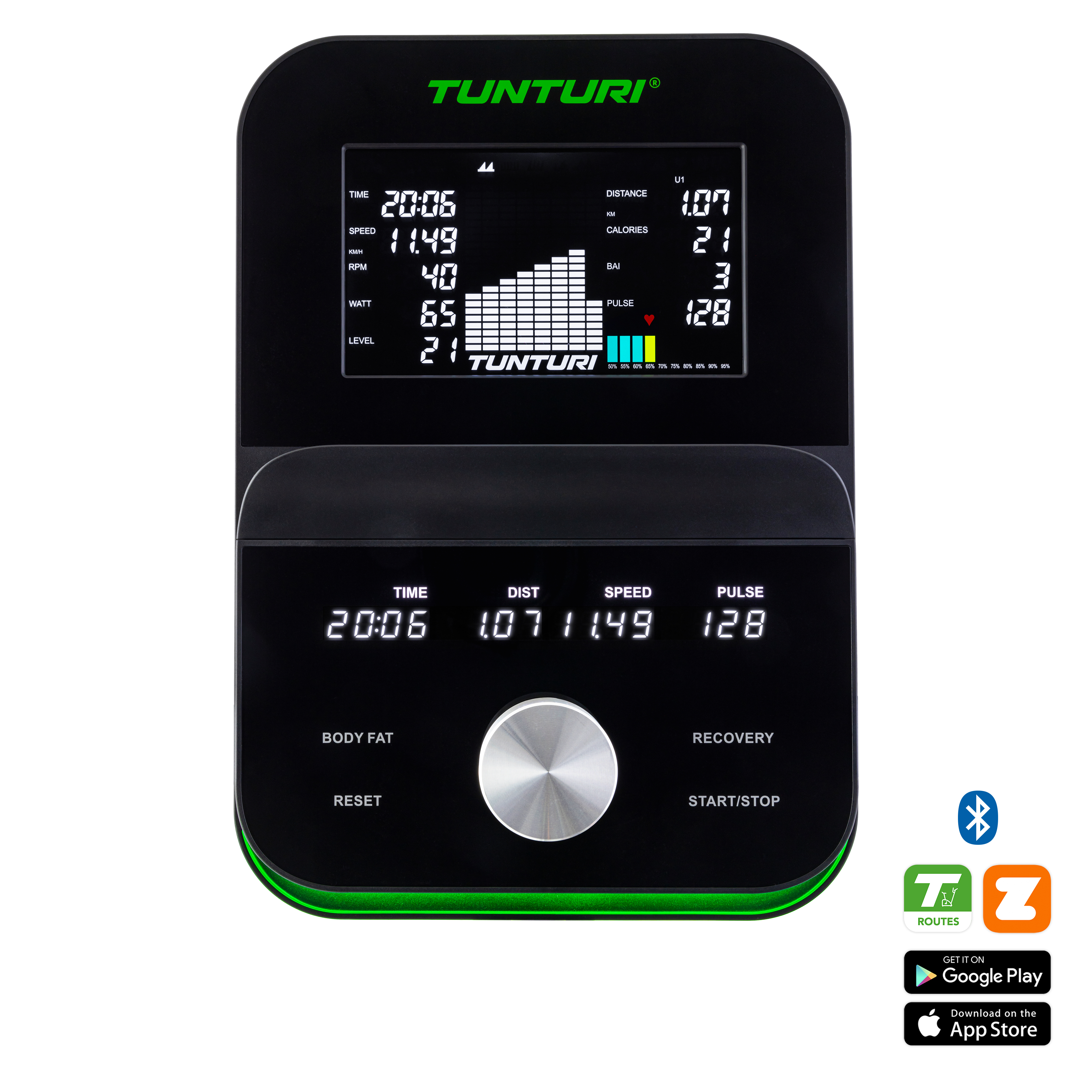 Tunturi c65 elliptical cross trainer top
